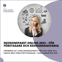 Ekonomipaket online 2023 – för företagare och ekonomiansvarig