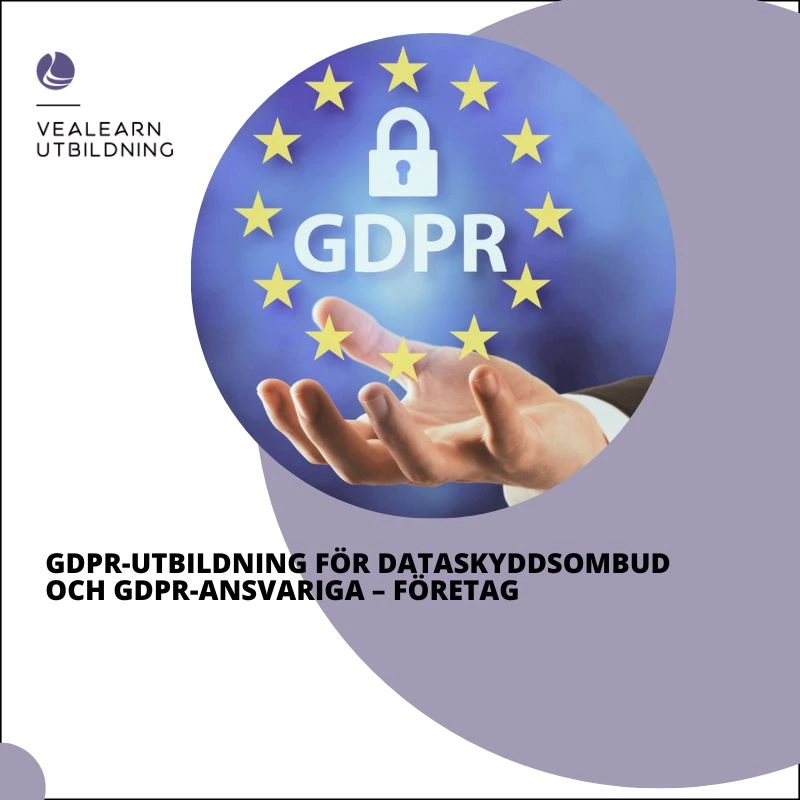 GDPR-utbildning för dataskyddsombud och GDPR-ansvariga – företag