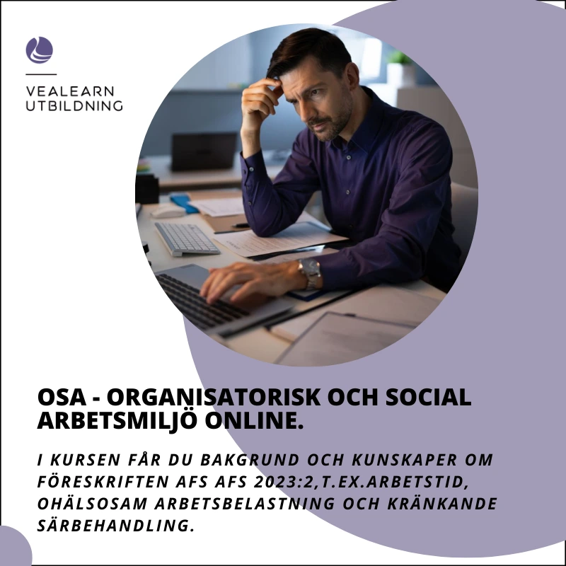 OSA - Organisatorisk och social arbetsmiljö onlineutbildning