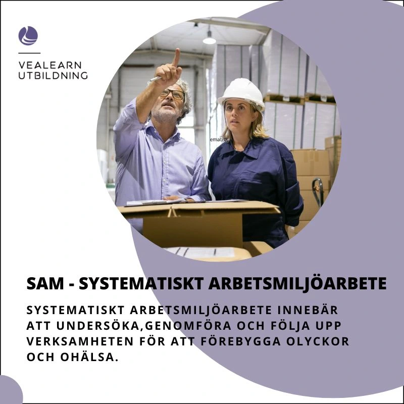 SAM – systematiskt arbetsmiljöarbete i praktiken, diplomerad onlineutbildning
