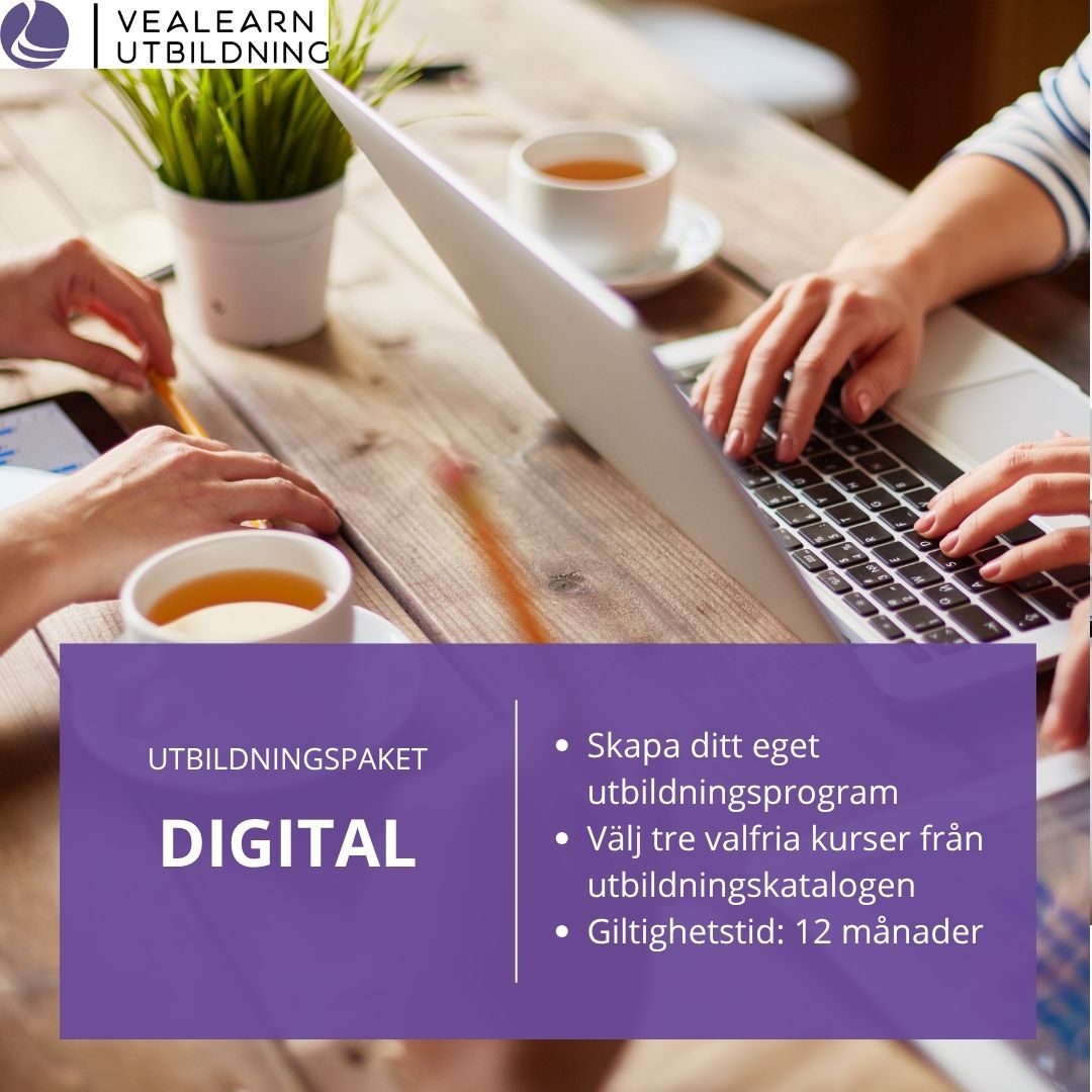 Utbildningspaket DIGITAL- effektiv kompetensutveckling online